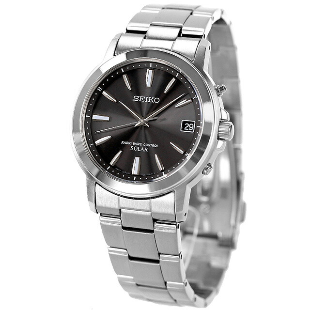 セイコーセレクション 電波ソーラー SBTM169 腕時計 メンズ ブラック SEIKO SELECTION：腕時計のななぷれ select shop
