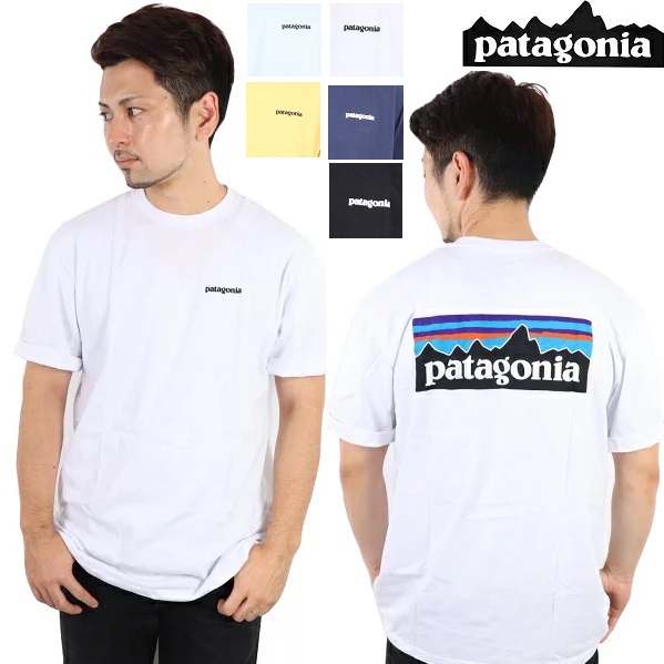 パタゴニア PATAGONIA Tシャツ P-6 LOGO RESPONSIBILI-TEE WHI WHITE BLk Black 正規品 T SHIRTS：Carre