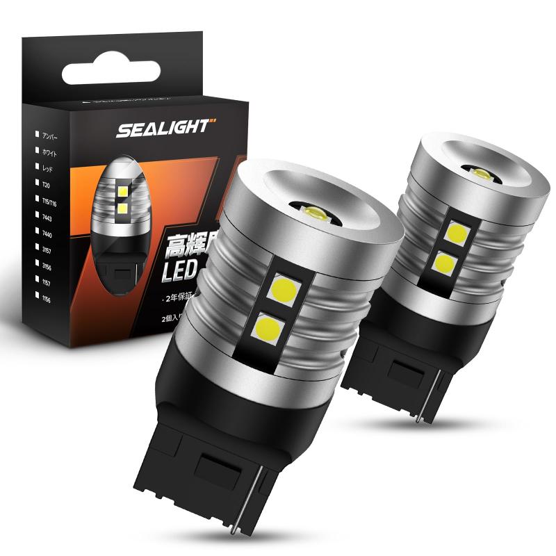 SEALIGHT t20 led シングル バックランプ 爆光 3000ルーメン 25W 車検対応 ホワイト