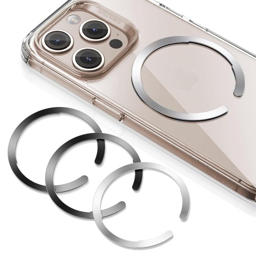 ESR magsafe リング マグセーフ シール 強力吸着 マグネットリング 磁気ワイヤレス充電対応キット 超薄型 MagSafe対応メタルリング