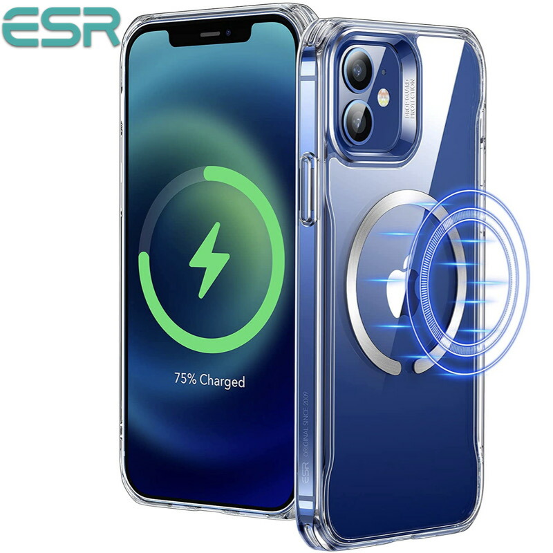 ESR iPhone 13 ケース iPhone 13 mini 13Pro ケース 13 Pro Max 6.1 inch 2021 新型 ハイブリッドケース HaloLock付き 磁気ワイヤレス充電 透明 黄変しにくい 落下保護性能改善 傷に強い背面 6.7インチ クリア：GoodHammond