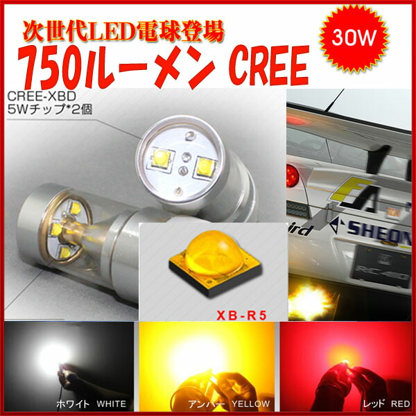 LED T20 S25 (BA15S BAU15S BAY15D) H8 H9 H10 H11 H16 HB3 HB4 HIR2 CREE LED 750lm フォグランプ ブレーキ ウインカー バックランプ 2個入り 12V 24V 1年保証：KMサービス