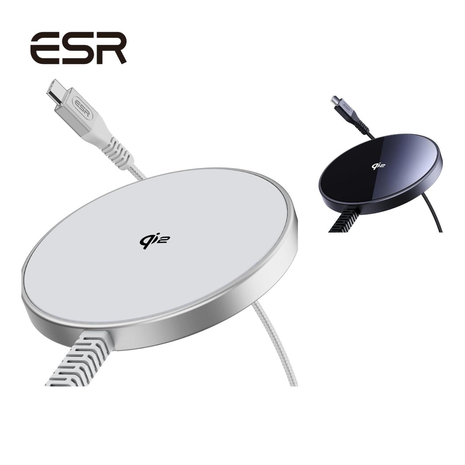 ESR Qi2 ワイヤレス充電器 iPhone用充電パッド iPhone 17 16 15 14 13