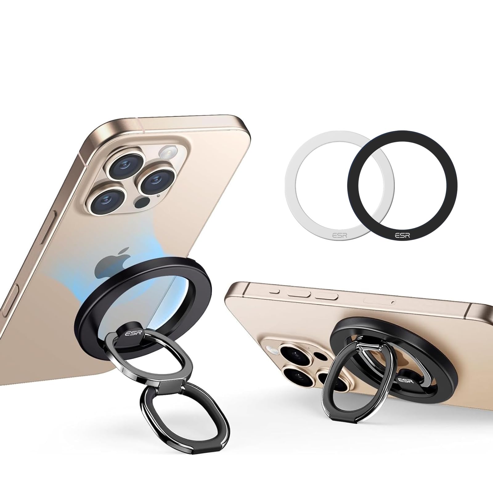 ESR スマホリング マグネット Magsafe リング スマホ落下防止 HaloLock マグセーフ 対応 スマホリングホルダー