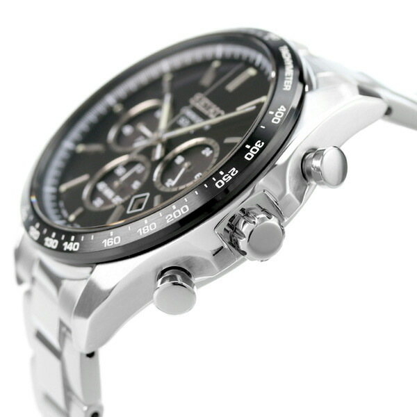 セイコーセレクション ソーラークロノグラフ 流通限定モデル ソーラー メンズ 腕時計 SBPY167 SEIKO SELECTION ブラック：腕時計のななぷれ