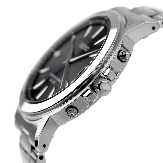 セイコーセレクション 電波ソーラー SBTM169 腕時計 メンズ ブラック SEIKO SELECTION：腕時計のななぷれ