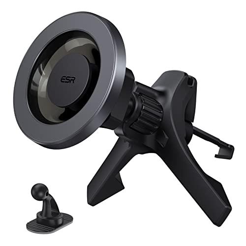ESR スマホホルダー 車 magSafe 車載ホルダー HaloLock 車載ホルダー マグセーフ 車載磁気スマホホルダー 自動位置調節