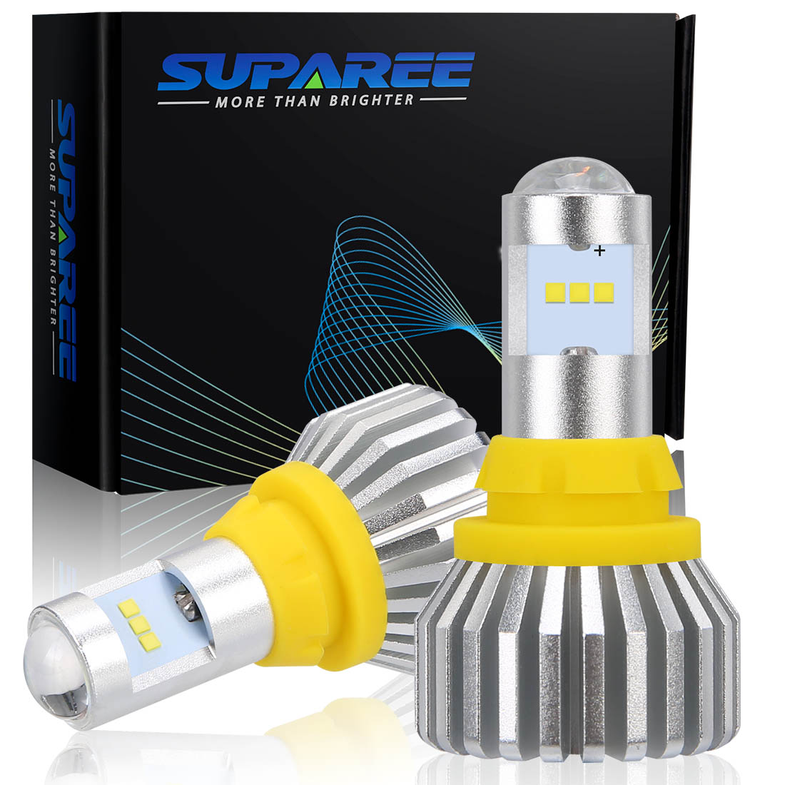 SUPAREE T10 T15 T16 LED バックランプ 後退灯 キャンセラー内蔵 高品質CSPチップ9連 無極性 普通車 ハイブリッド車（HV車•EV車）対応 プロジェクターレンズ搭載 DC12V車用 2個入り 1年保証：SUPAREE