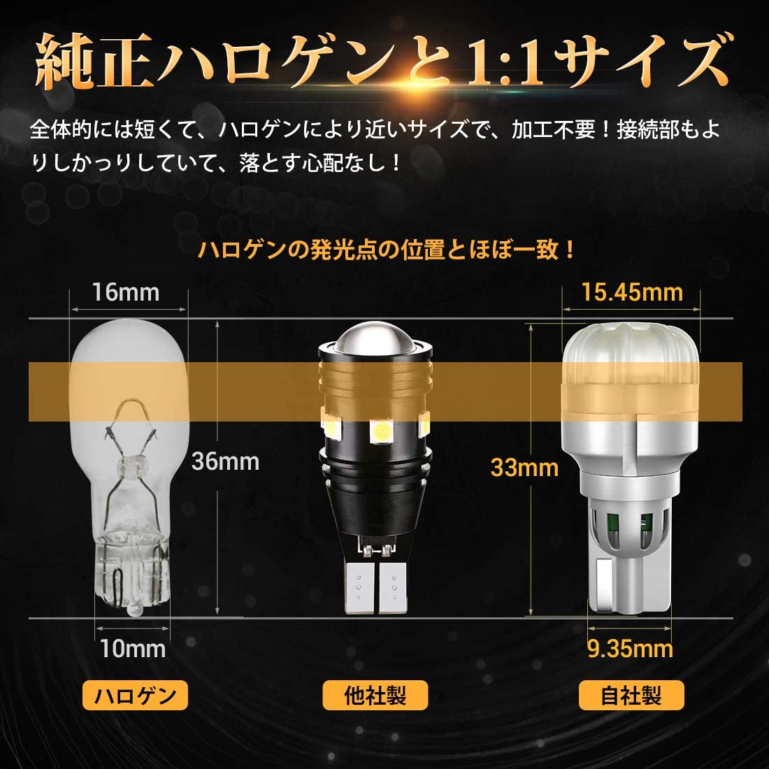 SUPAREE T15 T16 LED バックランプ 爆光 後退灯 12V車用 車検対応 リバースランプ 6000K ホワイト 666lm バックライト キャンセラー内蔵 2個入り 1年保証：SUPAREE